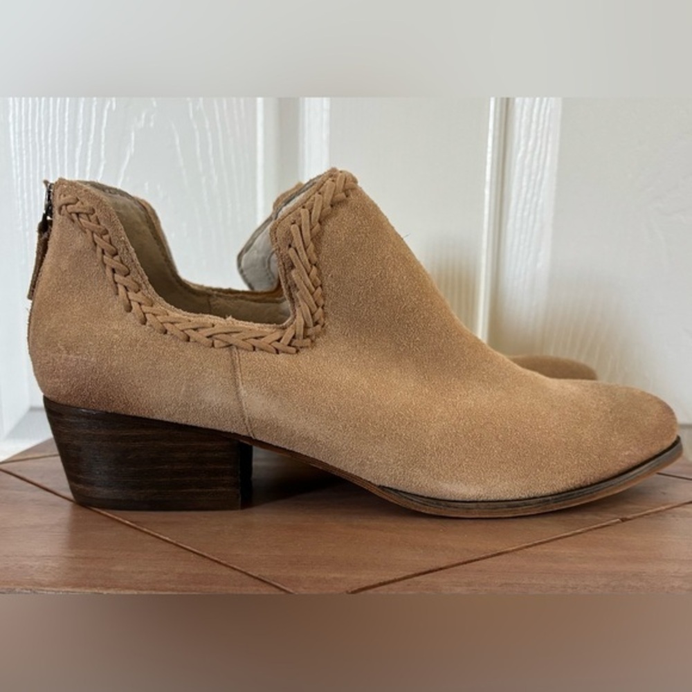 Caslon Tan Suede Ankle Booties 
New WOB